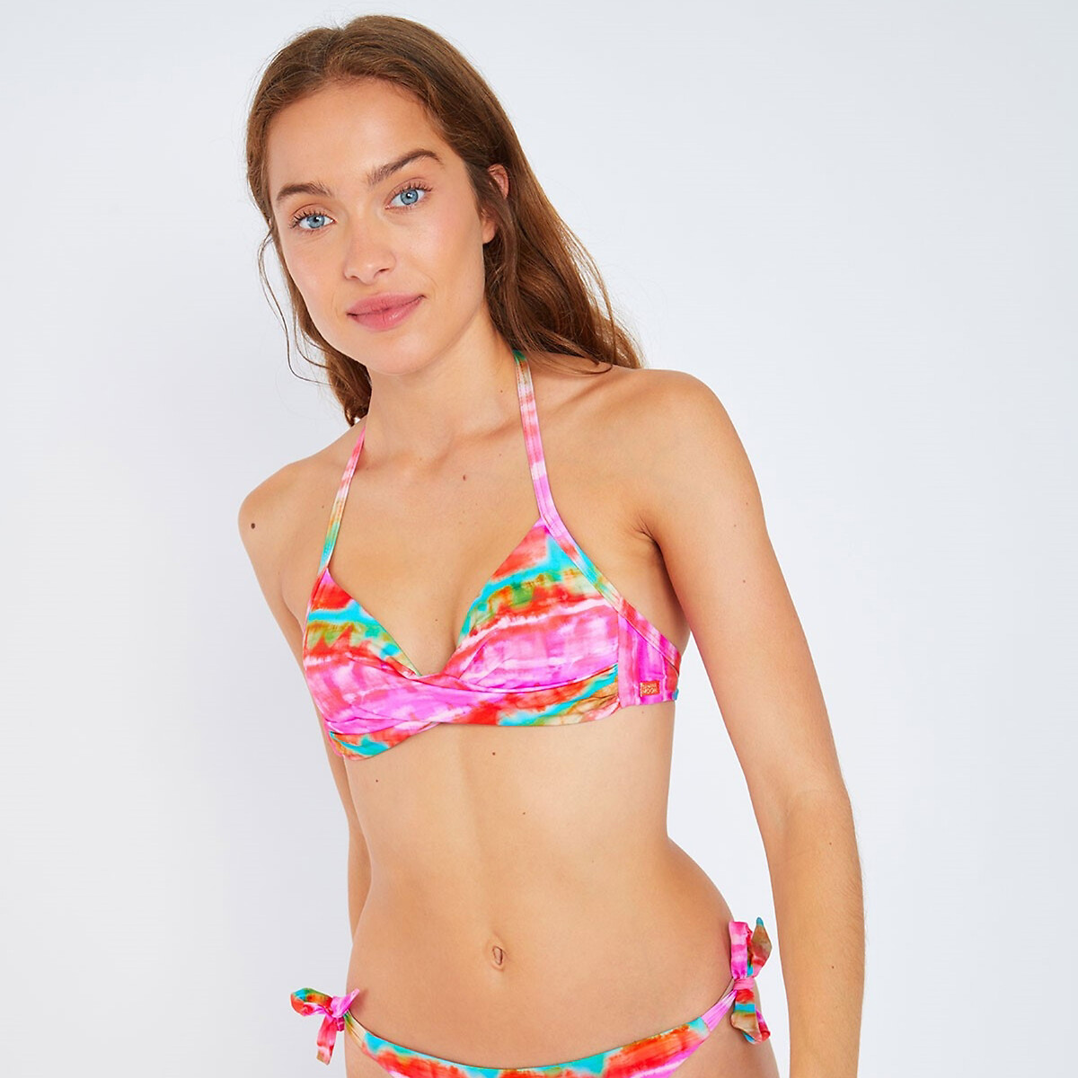 Eyro Merida Bikini Top in Tie Dye Print