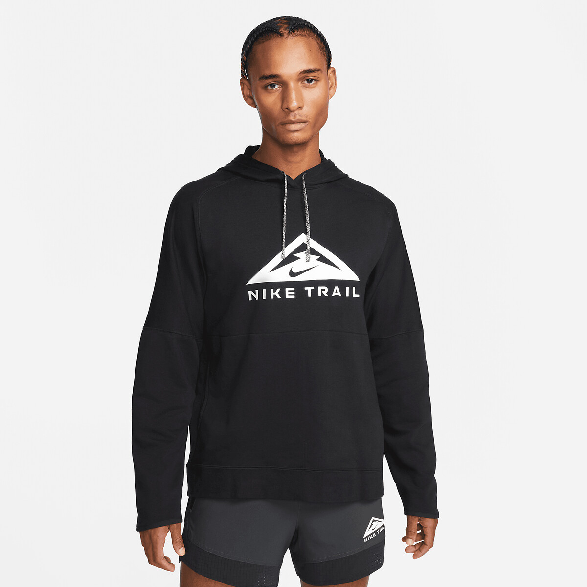 Sweat à capuche de running trail noir Nike La Redoute