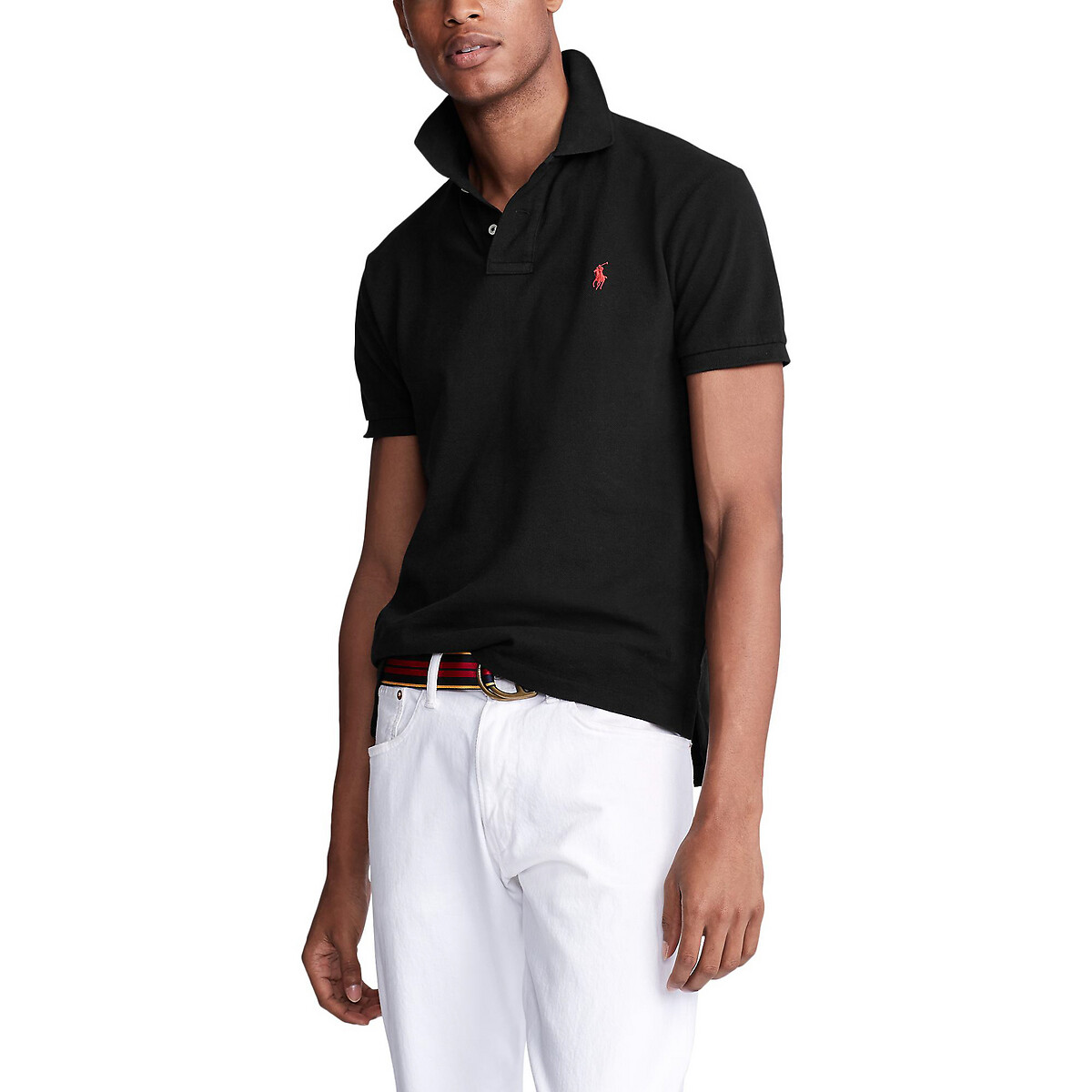 Slim Fit Polo Shirt in Cotton Pique