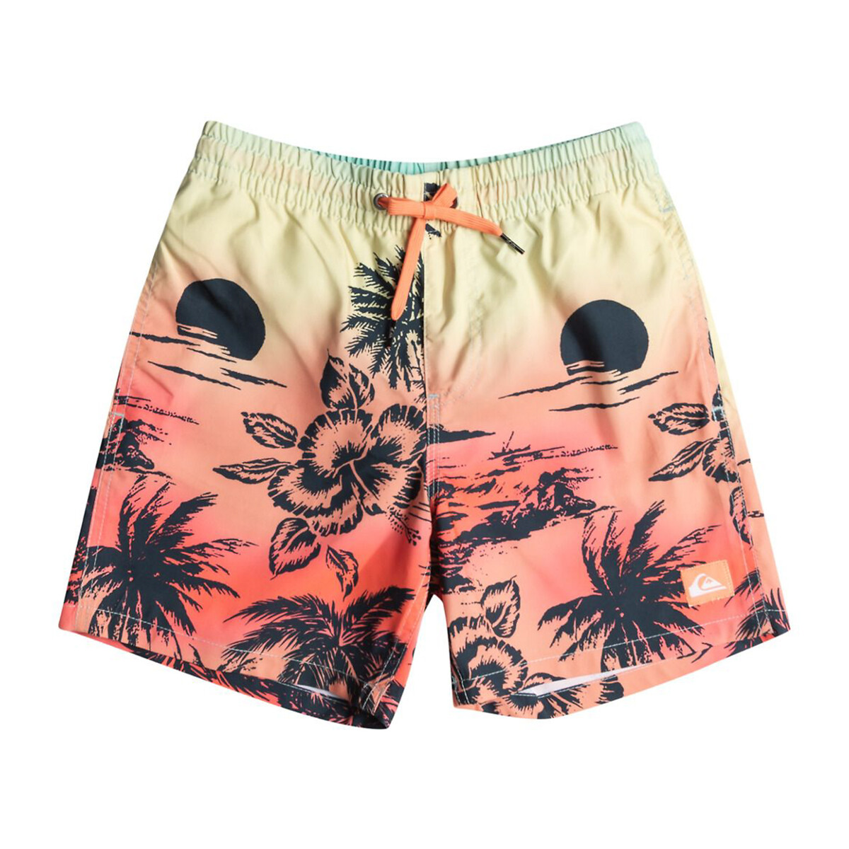 Recycled Swim Shorts in Hawaiian Print