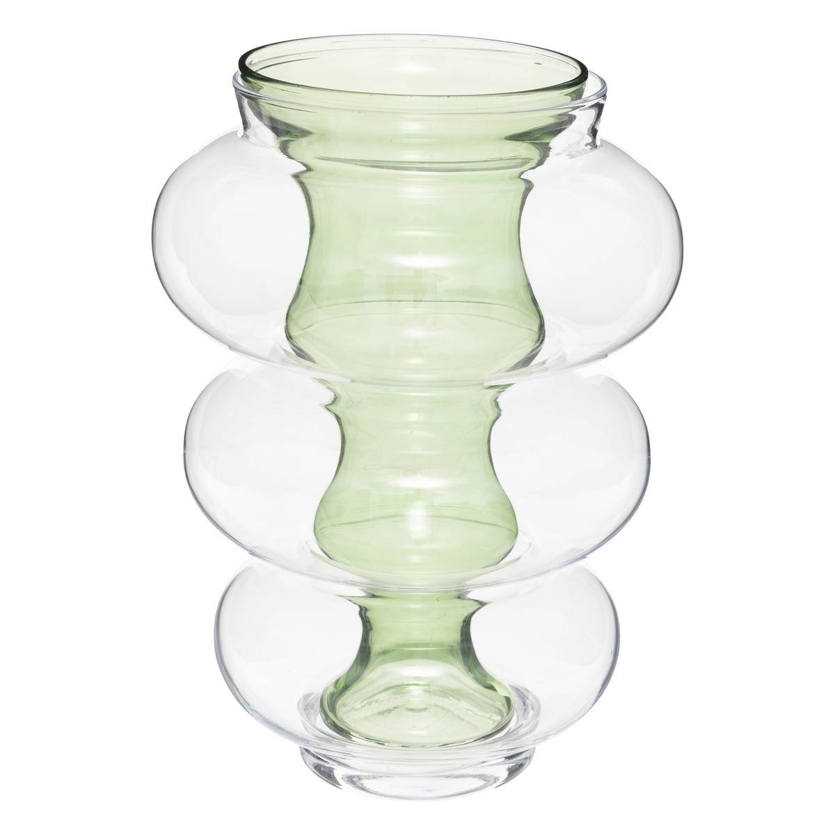 Vase Double Atmosphera X Matali Crasset H Cm En Verre Vert Couleur