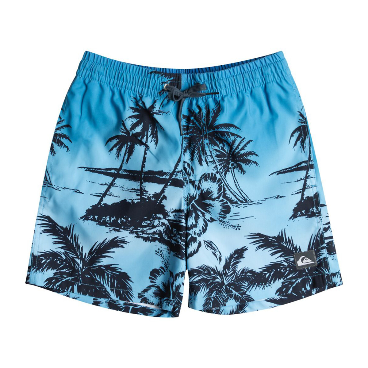 Recycled Swim Shorts in Hawaiian Print