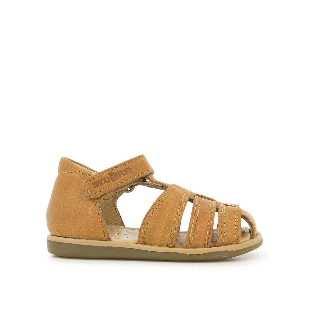Kids Tity Tonton Sandals in Leather with Touch ’n’ Close Fastening