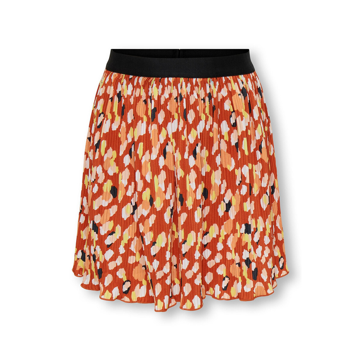 Printed Pleated Skirt