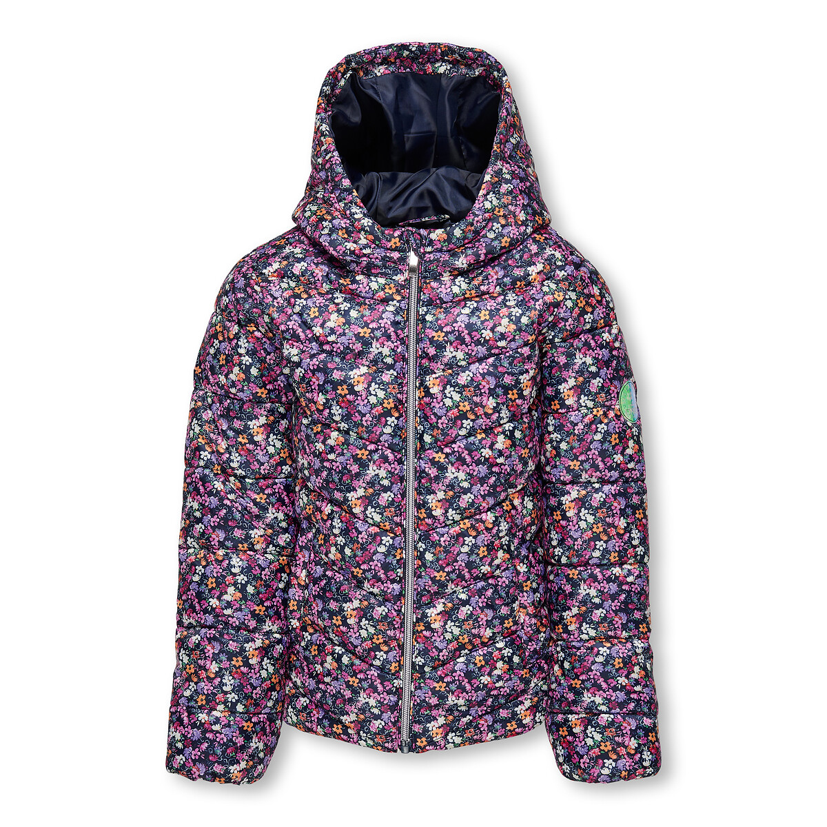 Floral Hooded Padded Jacket