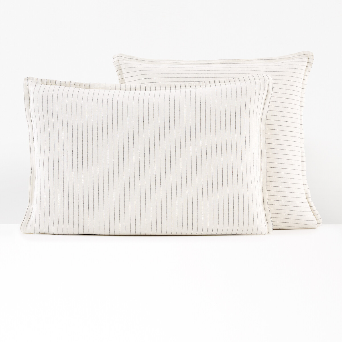 Linot Striped 100% Washed Linen Pillowcase