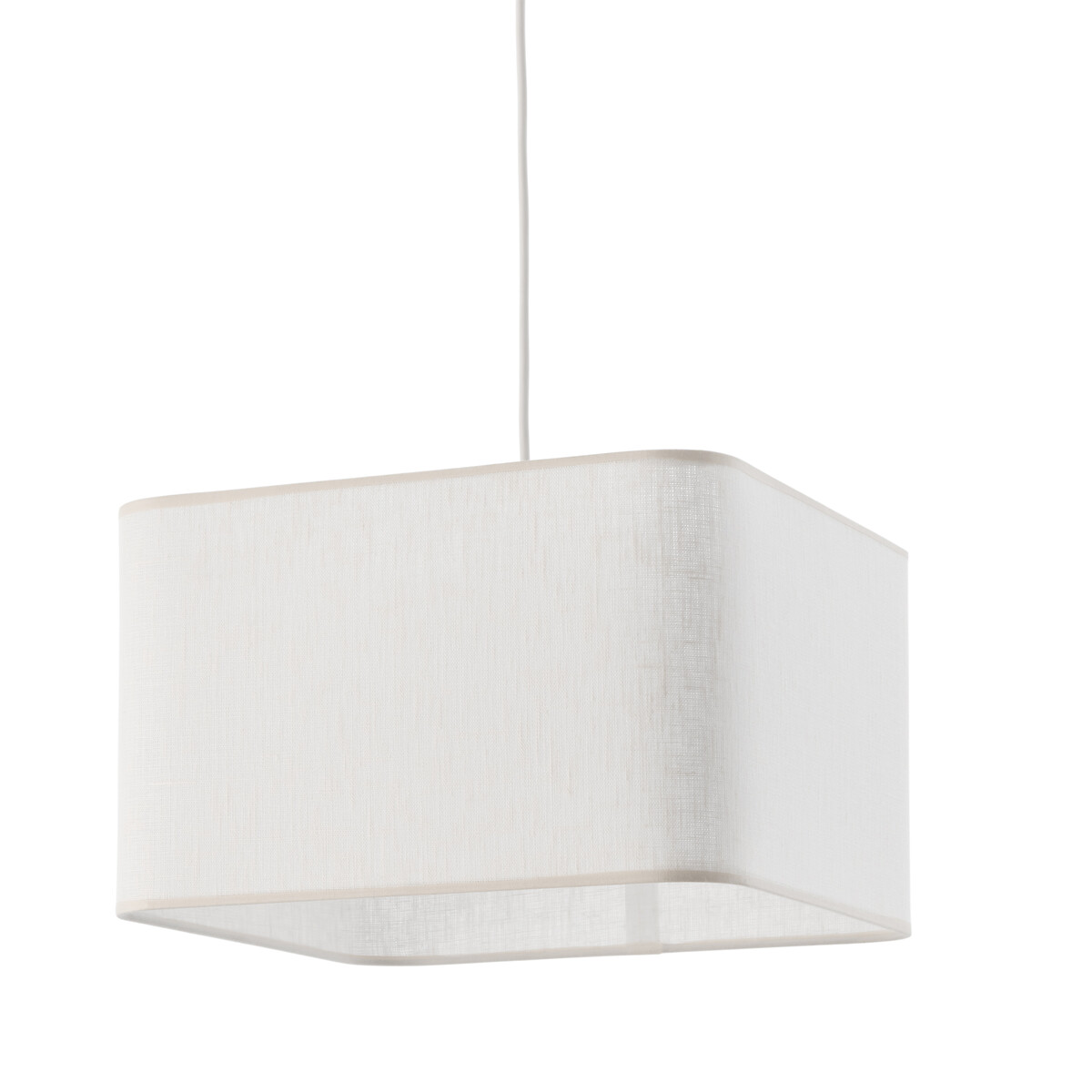 Suspension Abat Jour En Lin L32 Cm Thade La Redoute Interieurs Blanc