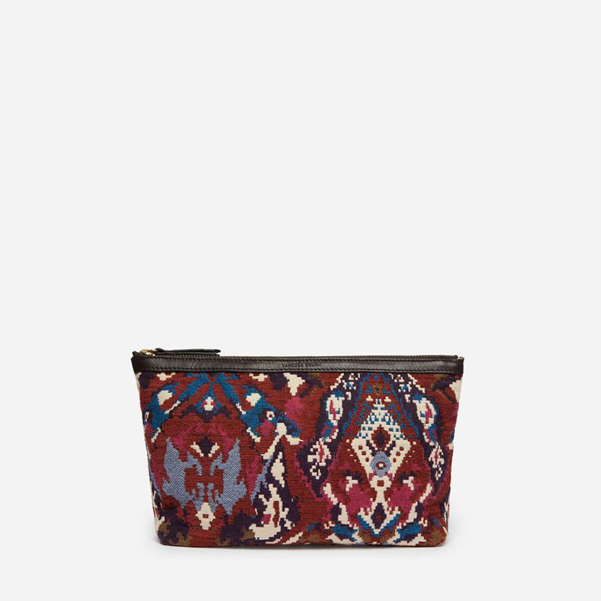 Jacquard Zip-Up Pouch