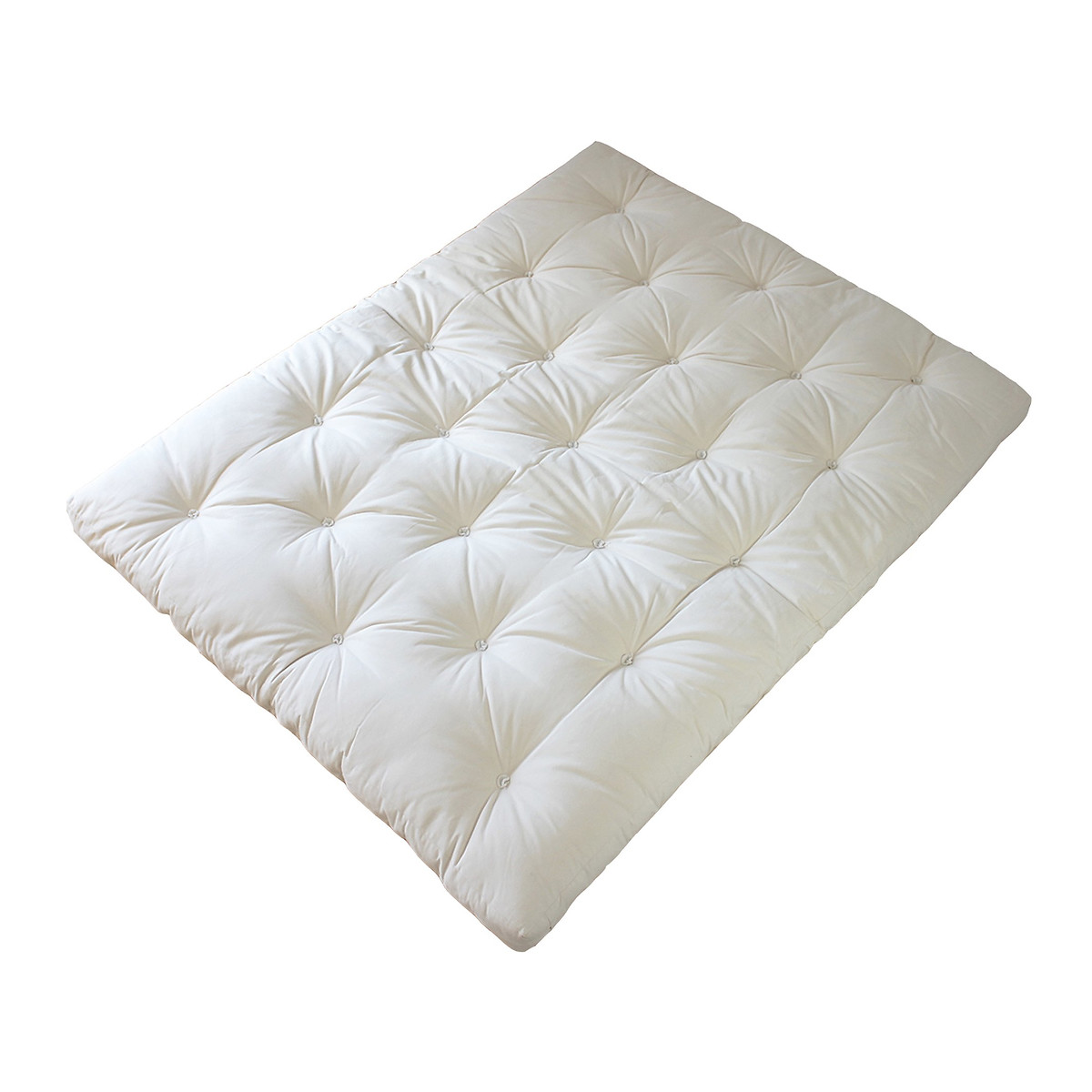 Matelas Futon Avec Laine Et Crin De Cheval Blanc Europe Nature La