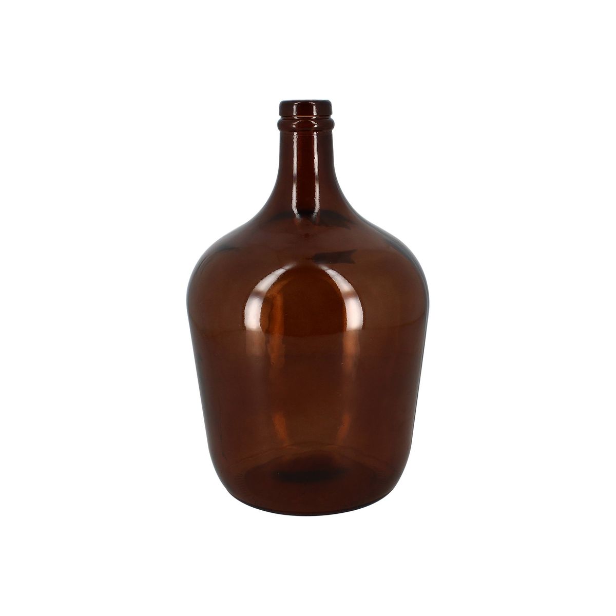 Vase Dame Jeanne En Verre Recycl H Cm Couleur Marron Novastyl La