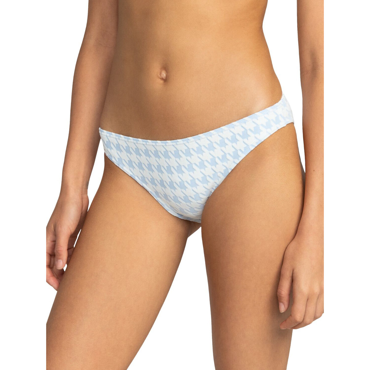 Check It Recycled Bikini Bottoms Houndstooth Check Roxy La Redoute