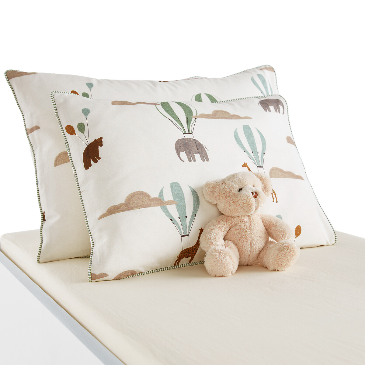 Aubin Animal 20% Recycled Cotton Baby Pillowcase