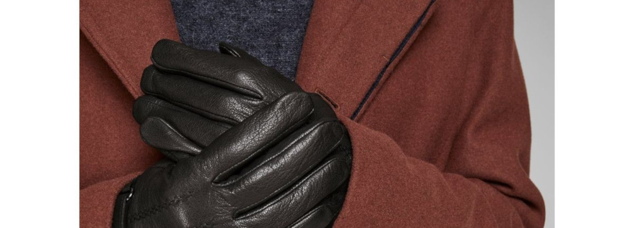 Gants en cuir pour hommes mode noir hiver automne conduite gants souples à... 