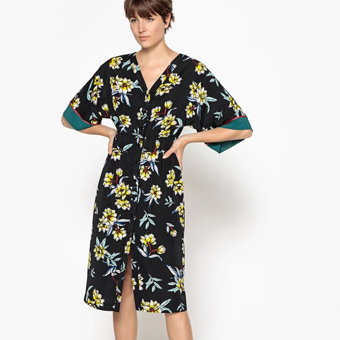VESTIDO FLORAL KIMONO