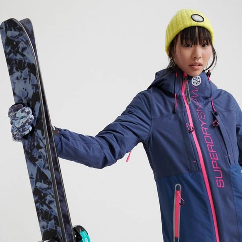 Combinaison de ski effet 2 en 1 pour fille