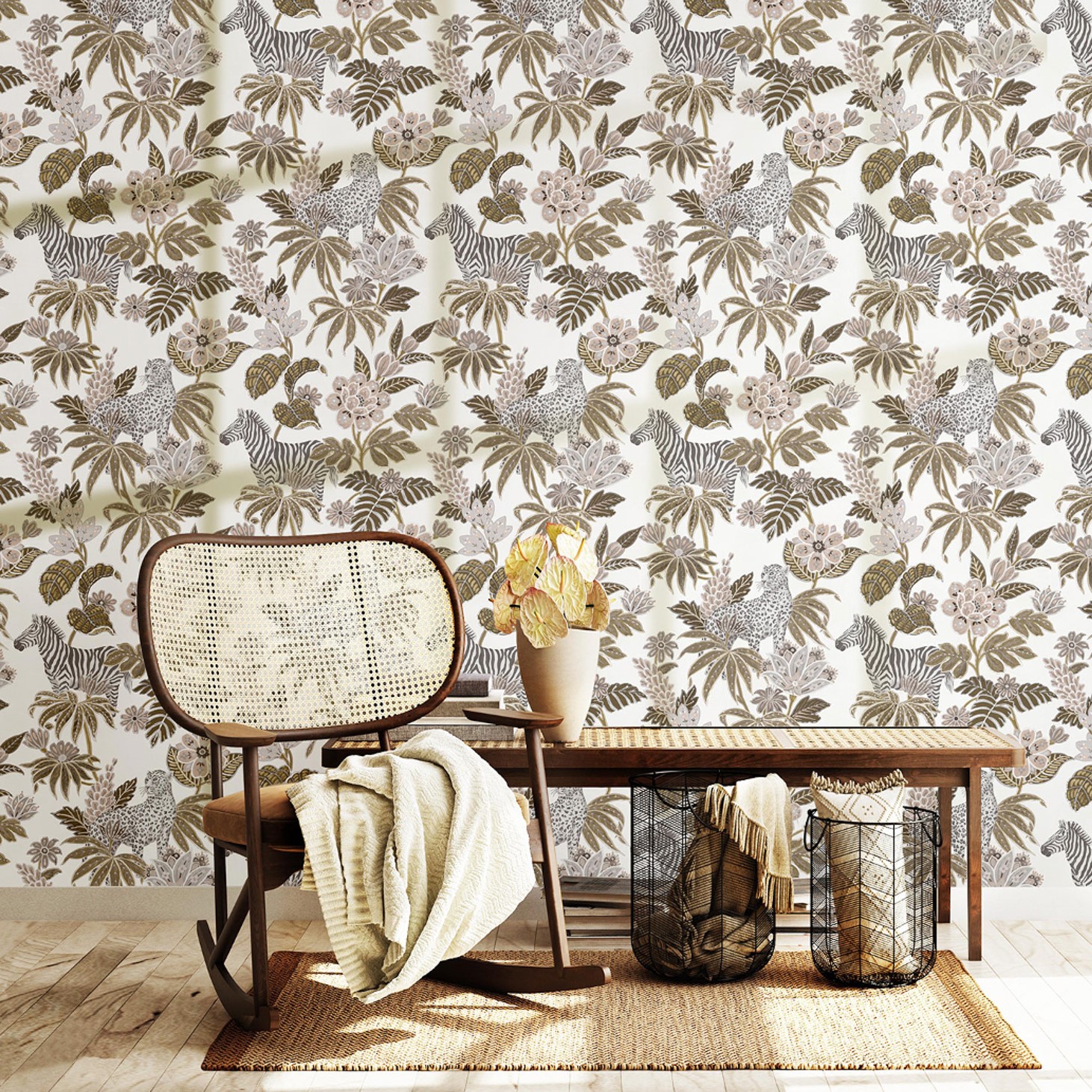 papier peint motifs d'animaux