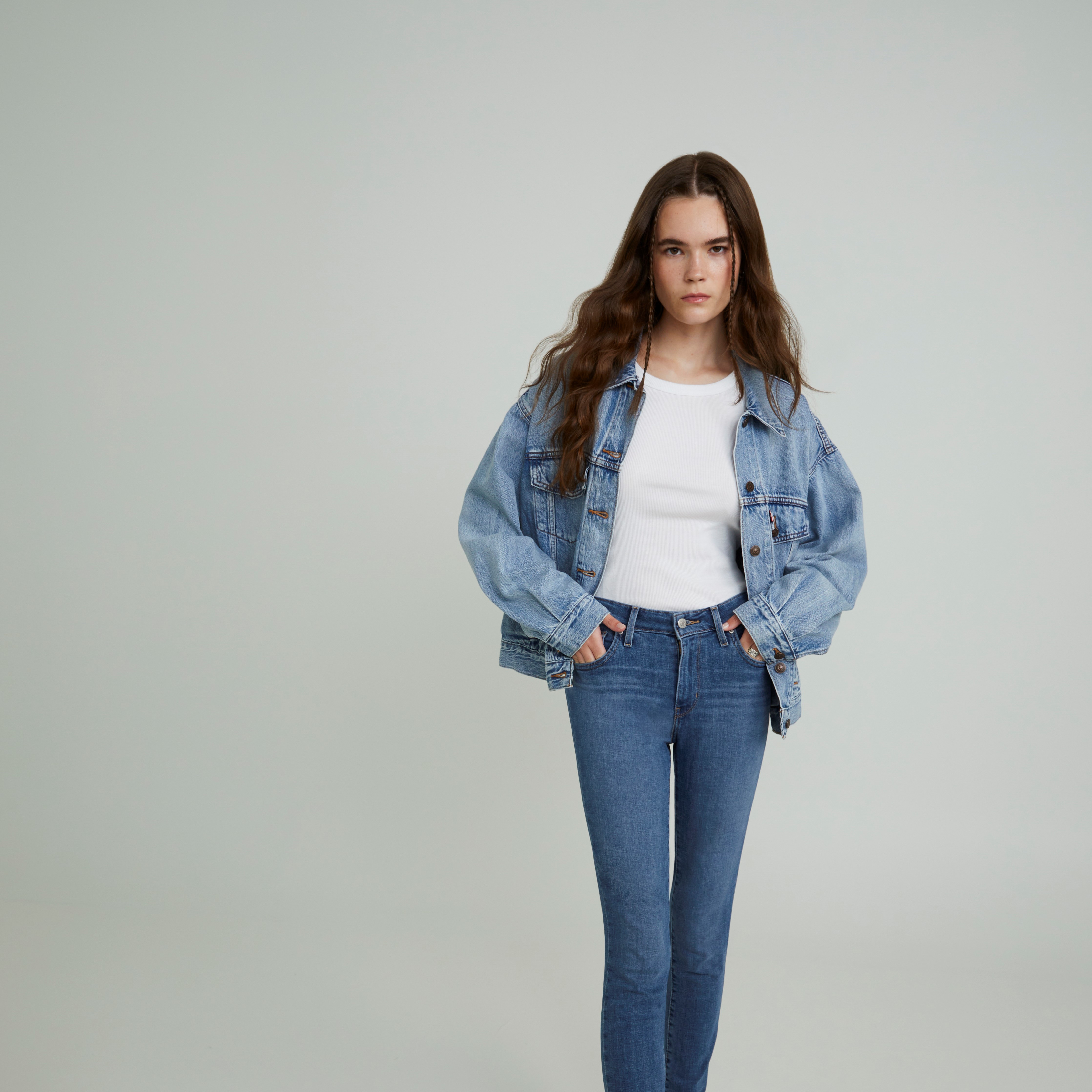 layering tendance denim