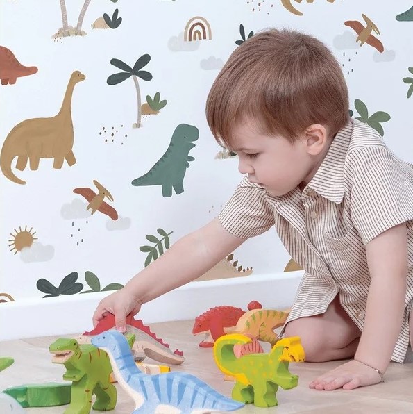 papier peint dinosaures
