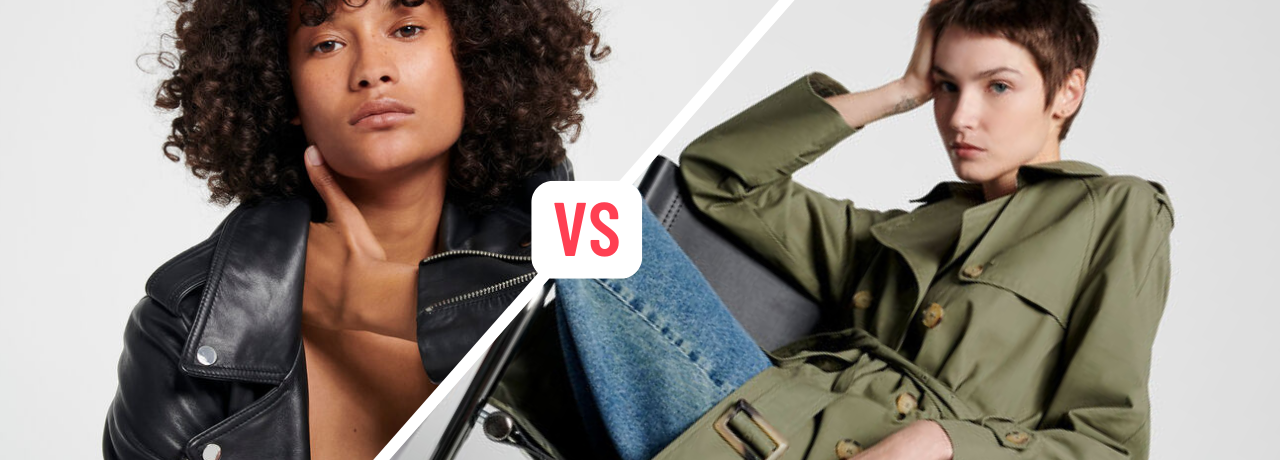 Trenchcoat vs. Perfecto  oder der Wettstreit der It-Pieces der diesjährigen Herbstkollektion