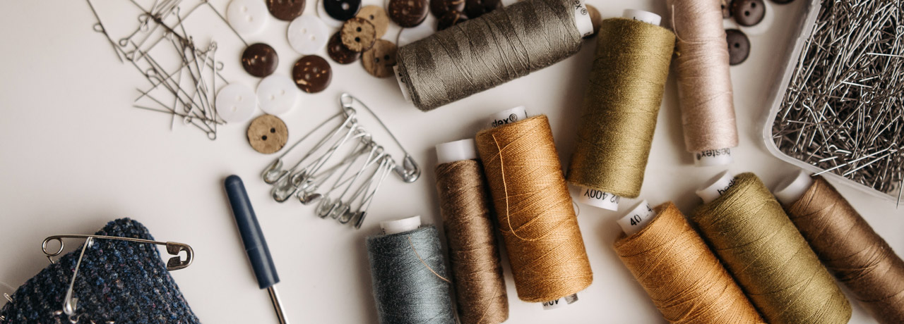 Darning your clothes!
