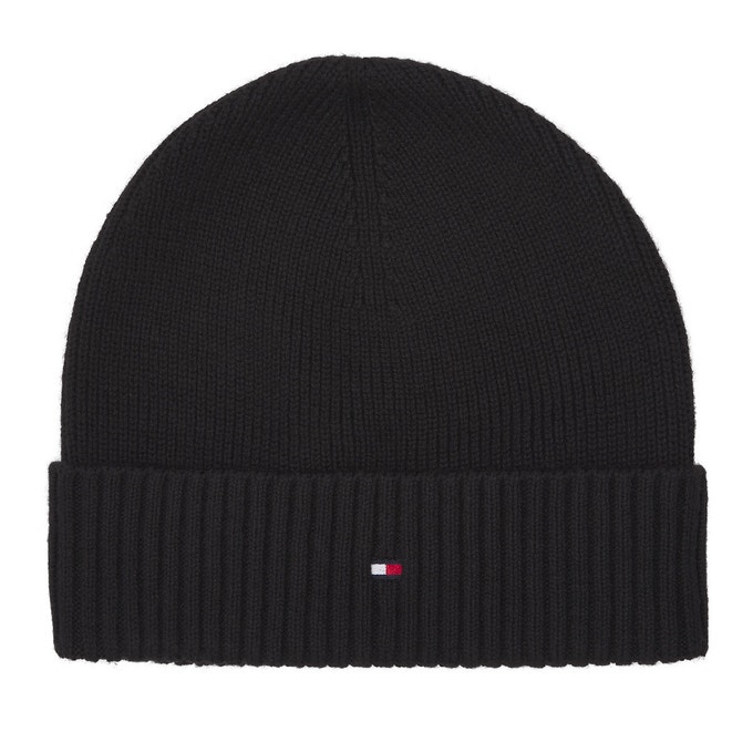 Cut out of ribbed Tommy Hilfiger beanie