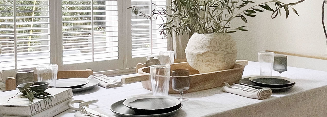 The “Japandi” style dining table with @hello_haus