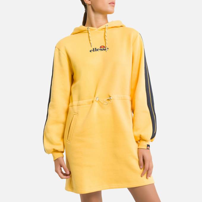 hooded-yellow-jumper-dress-la-redoute
