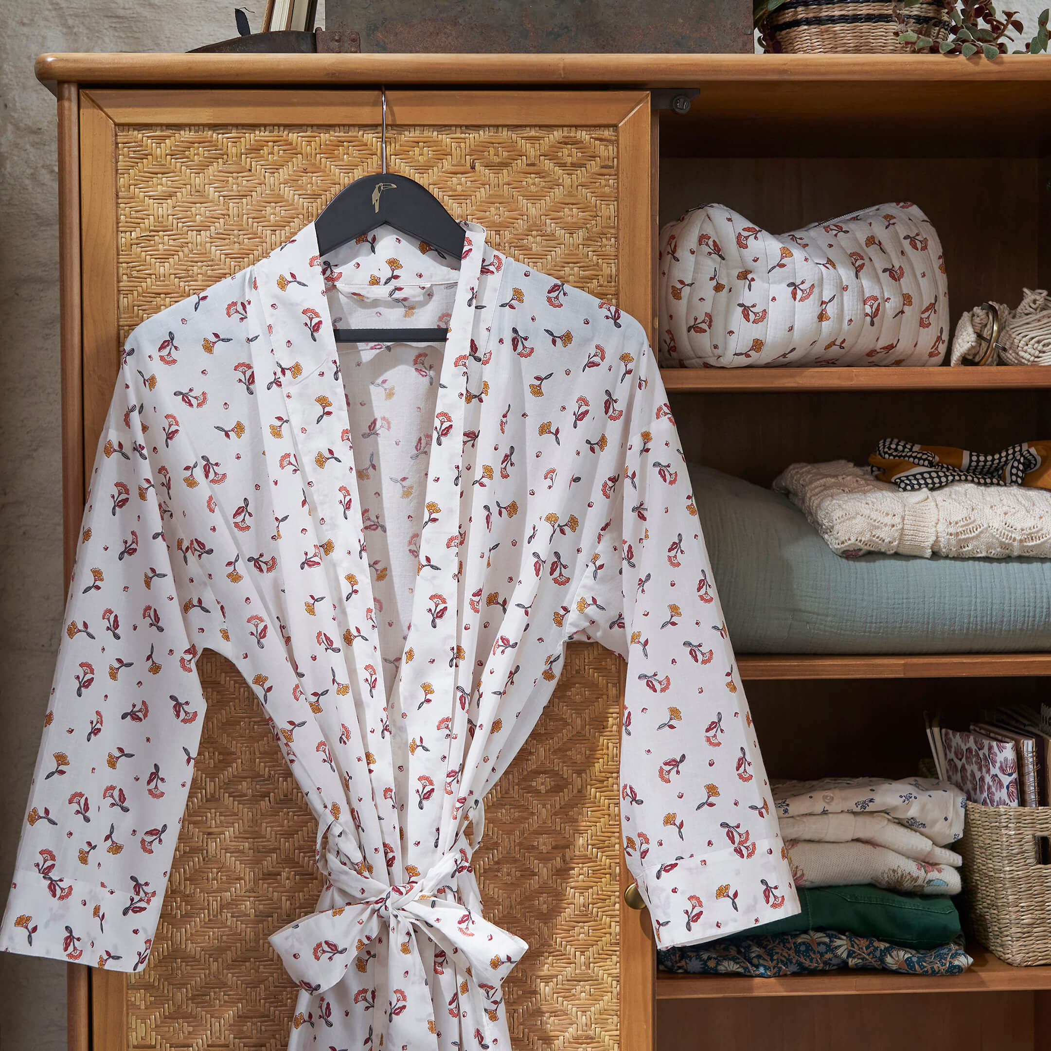 Womens silk robe