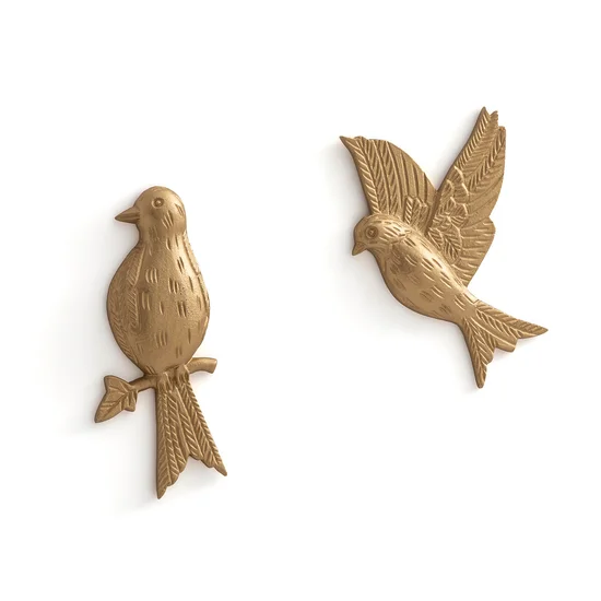 Set of 2 Strakaza Brass Decorative Birds