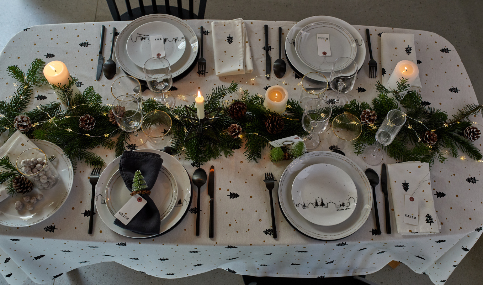 A decoração perfeita para uma mesa de Natal mágica | La Redoute