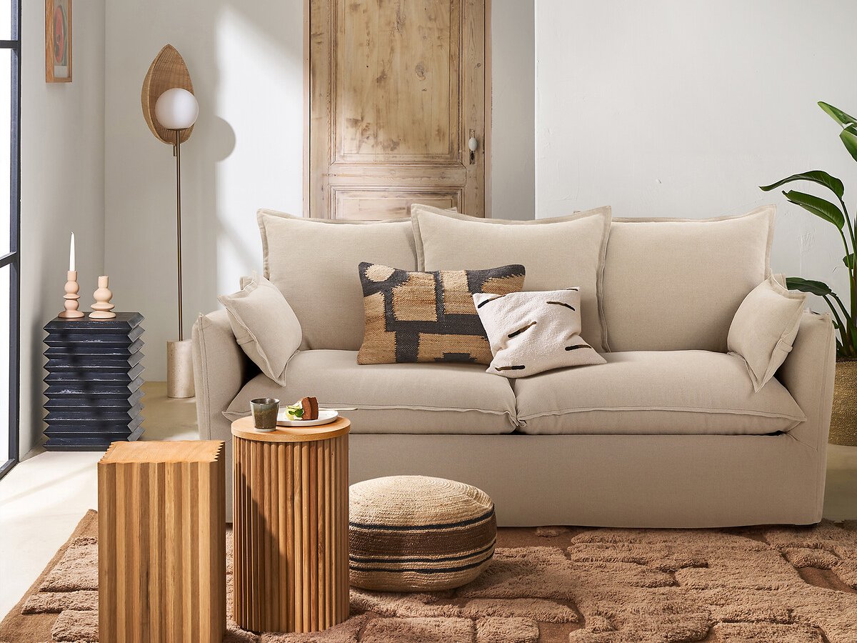 La Redoute — ODNA — canapé déhoussable en lin épais — photo produit