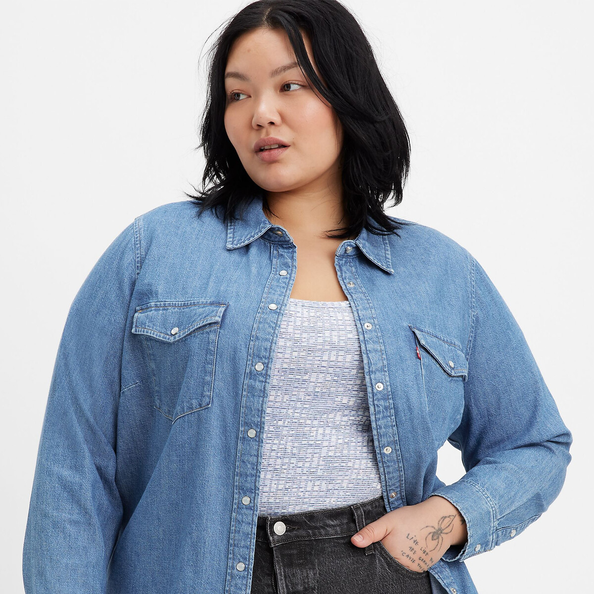 Denim Essential Western Shirt