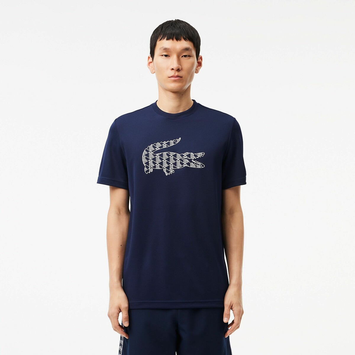 Ultra-Dry Monogram Tennis T-Shirt in Cotton Pique