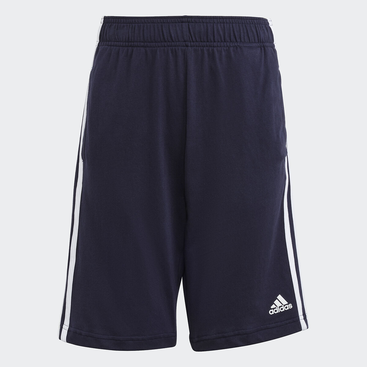 Cotton Fleece Sports Shorts with Logo Print