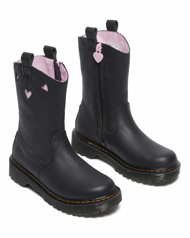 Kids' Bex Heat P-O Calf Boots in Nappa Leather