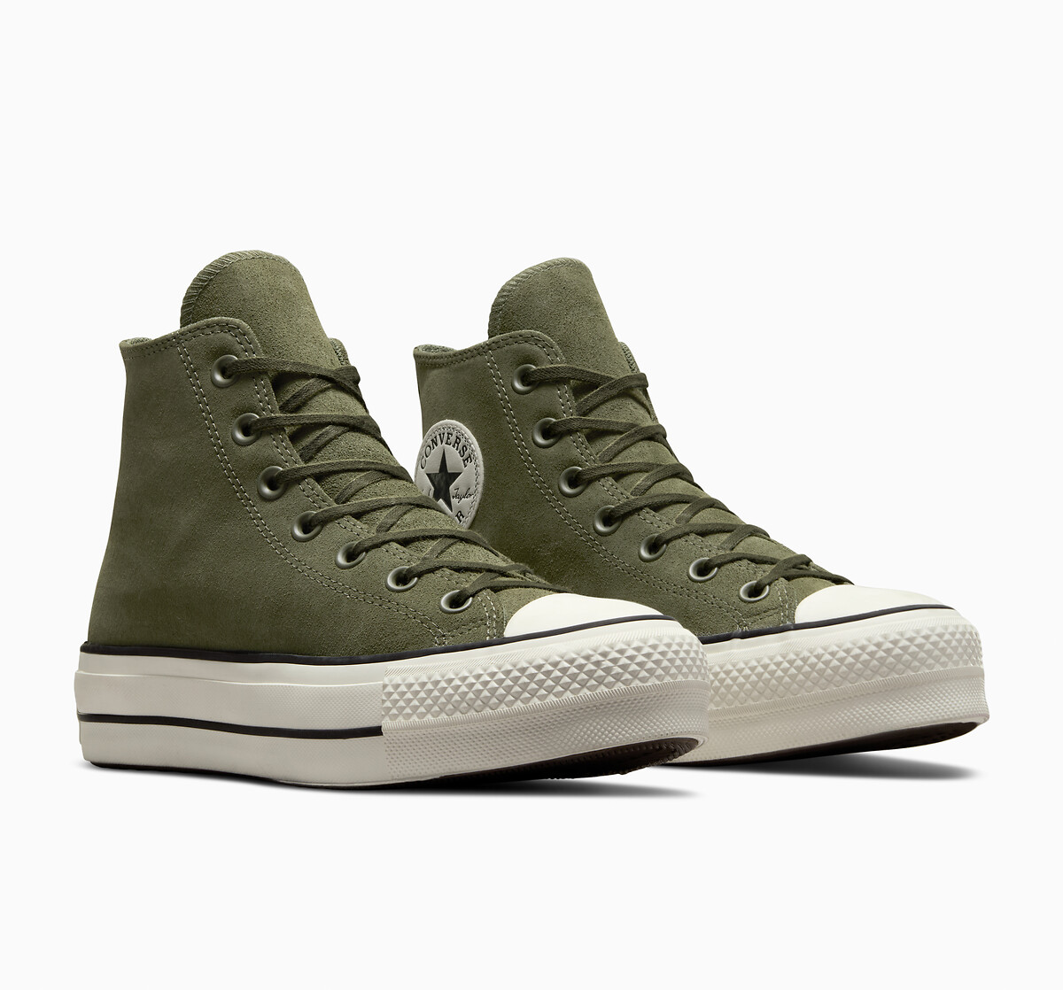 All Star Lift Hi Crafted Color High Top Trainers in Suede