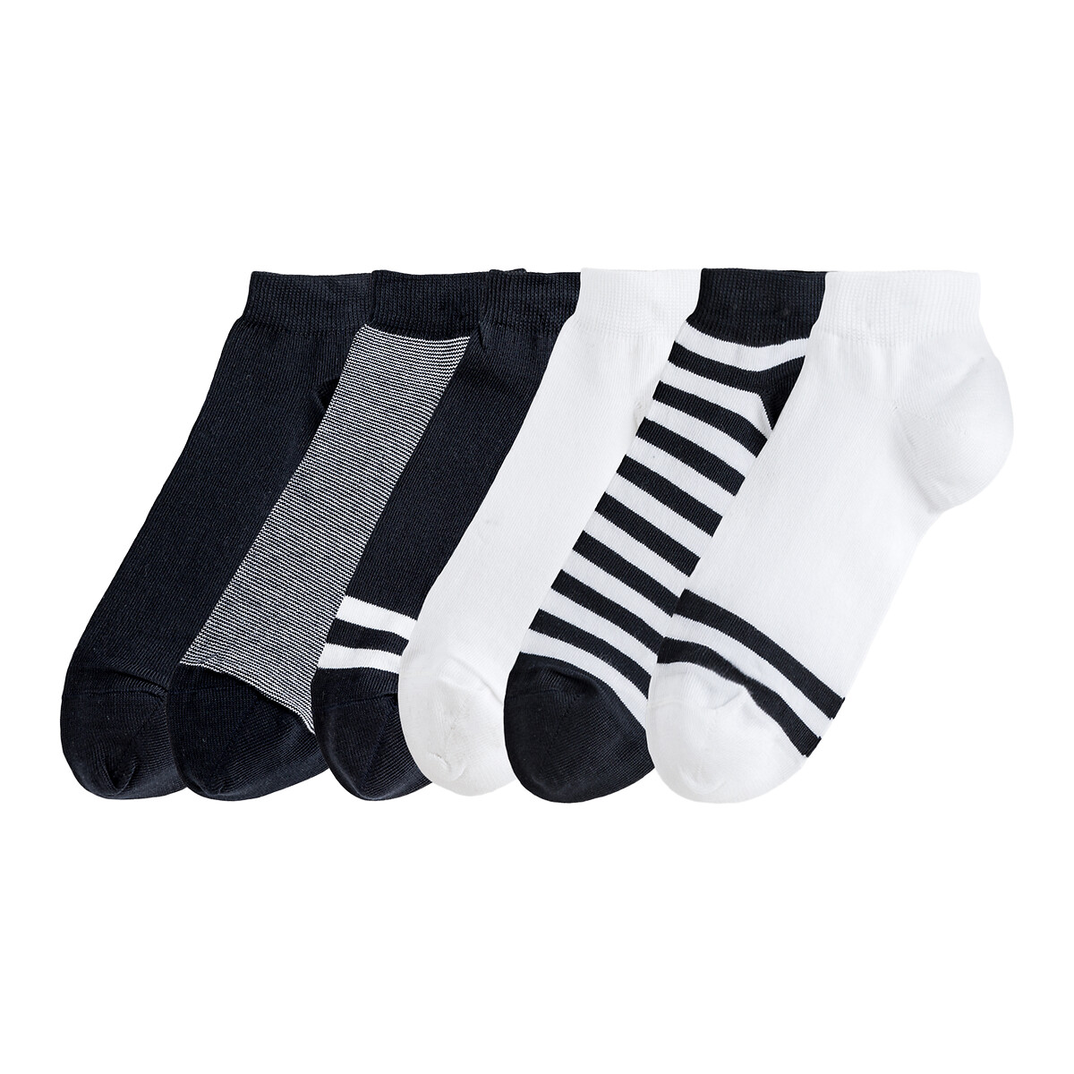 Pack of 6 Pairs of Trainer Socks in Cotton Mix