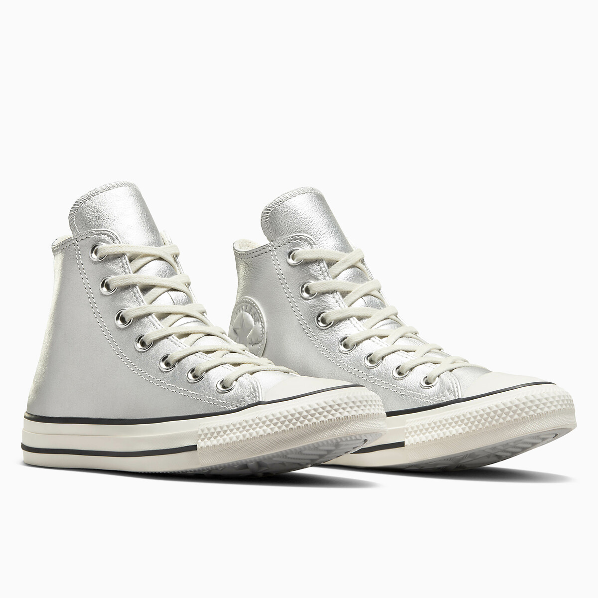 All Star Hi Metallic Ballet Trainers in Leather