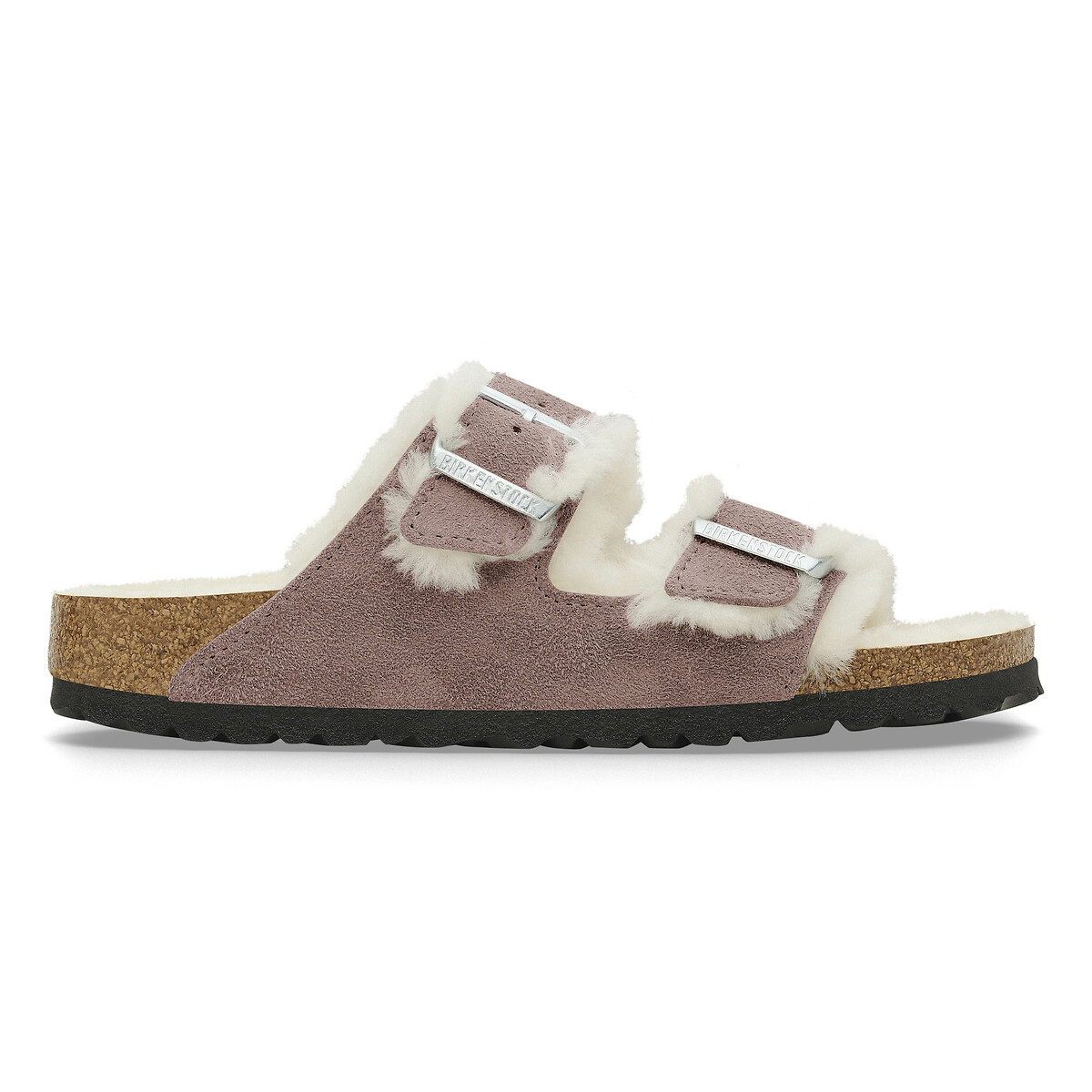 Arizona Fell Suede Mules with Faux Fur Lining