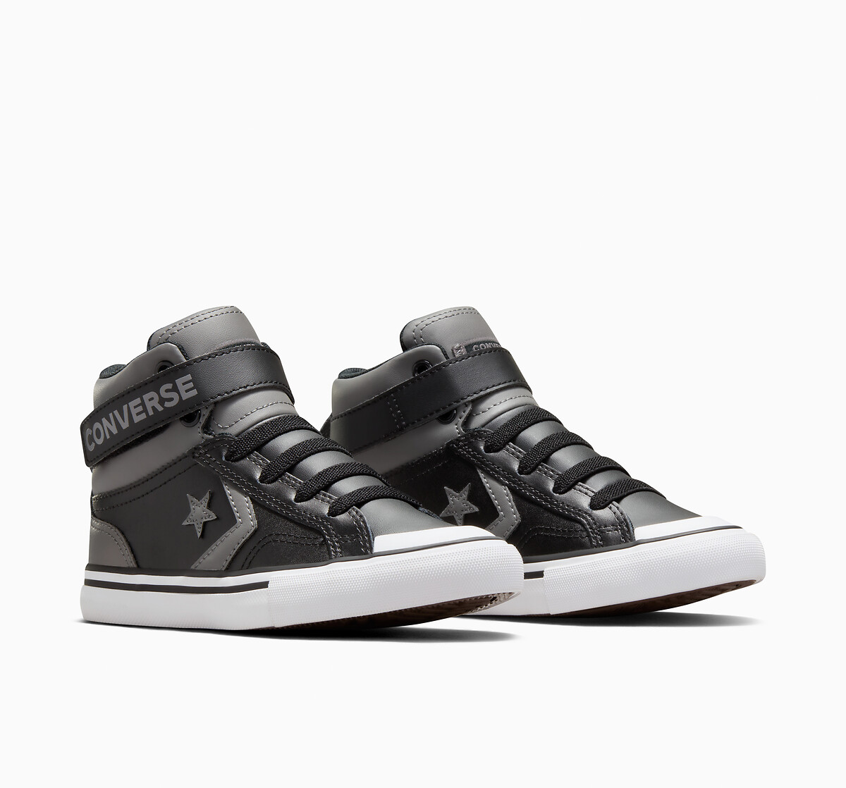 Kids' Pro Blaze Strap Sport Lux High Top Trainers in Leather