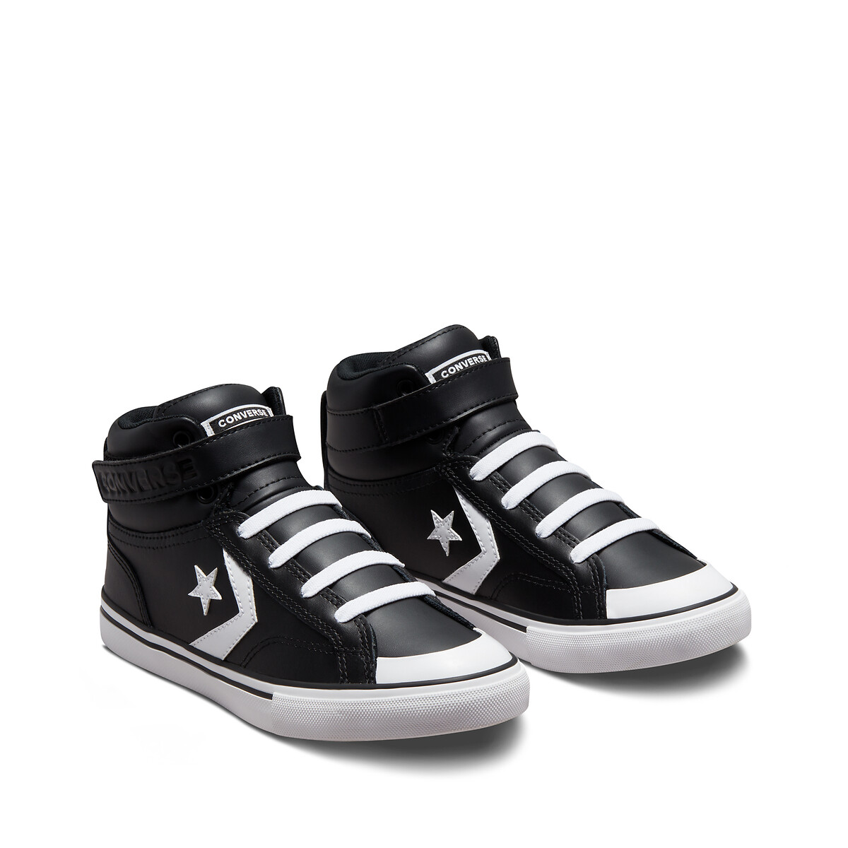 Kids Pro Blaze Foundational Leather High Top Trainers