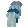 Salopette short bleu
