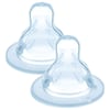 Tétines Silicone THERMOBABY Débit Variable - Lot De 4 - Transparentes Sans BPA