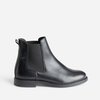 Bottines femme cuir noir talon