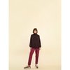 Red polo neck jumper