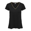 T-shirt schwarz damen v ausschnitt