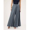 Pantalon toile couleur femme
