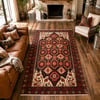 Multicolore, Beige, Bordeaux