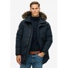 Parka longue homme capuche fausse fourrure