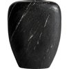 Vase marbre noir